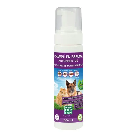 Champú para mascotas Menforsan Espuma Repelente de insectos 200 ml de Menforsan, Champús antipulgas - Ref: S6101623, Precio: ...