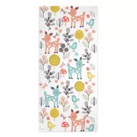 Bath towel HappyFriday Moshi Moshi Woodland Multicolour 70 x 150 cm by HappyFriday, Children's Bath Towels - Ref: D1611320, P...