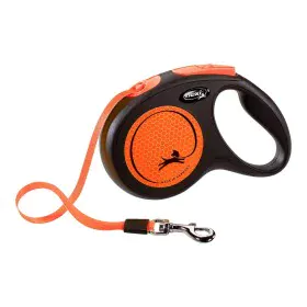 Dog Lead Flexi NEW NEON 5 m Orange Size M by Flexi, Leads - Ref: S6102163, Price: 21,34 €, Discount: %