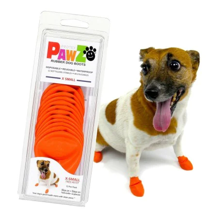 Bottes Pawz Chien Orange XS de Pawz, Bottes et protections des pattes - Réf : S6102290, Prix : 12,10 €, Remise : %