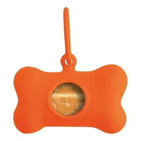 Distributeur de Sacs pour Animaux Domestiques United Pets Bon Ton Neon Chien Orange (8 x 4,2 x 5 cm) de United Pets, Sacs et ...