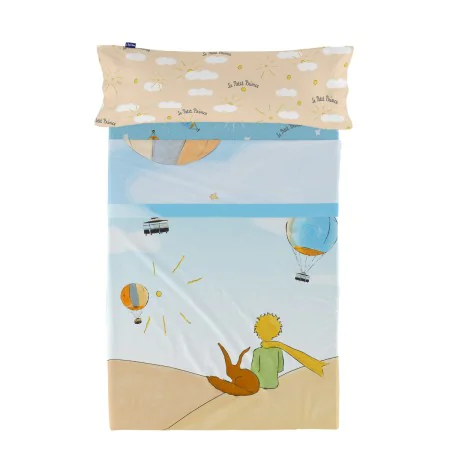 Juego de Sábanas HappyFriday Le Petit Prince Montgolfiere Multicolor Cama de 105 2 Piezas de HappyFriday, Ropa de cama para c...