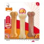 Mordedor para cão Nylabone Extreme Chew Value Pack Bacon Manteiga de amendoim Tamanho S Frango Nylon (3 pcs) de Nylabone, Bri...