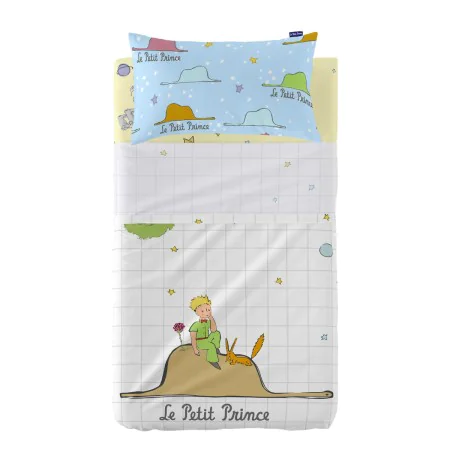 Jeu de draps HappyFriday Le Petit Prince Imagination Multicouleur Lit de bébé 2 Pièces de HappyFriday, Linge de lit pour berc...