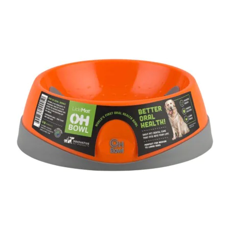 Futternapf für Hunde Lickimat Oh Bowl Orange von Lickimat, Gerichte - Ref: S6103953, Preis: 12,29 €, Rabatt: %