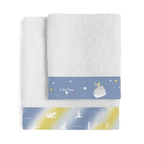 Towel set HappyFriday Le Petit Prince Univers Multicolour 2 Pieces by HappyFriday, Towels - Ref: D1611517, Price: 23,63 €, Di...