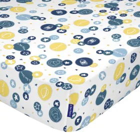 Fitted sheet HappyFriday LE PETIT PRINCE Multicolour 70 x 140 x 14 cm by HappyFriday, Sheets and pillowcases - Ref: D1611528,...