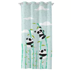 Cortina HappyFriday Moshi Moshi Panda Garden Azul 140 x 265 cm de HappyFriday, Cortinas - Ref: D1611644, Precio: 28,96 €, Des...