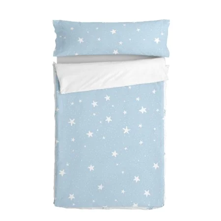 Quilted Zipper Bedding HappyFriday Basic Little Star Blue 105 x 200 cm by HappyFriday, Slumber Bags - Ref: D1611669, Price: 1...