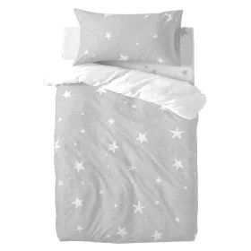 Duvet cover set HappyFriday Basic Kids Grey Baby Crib 2 Pieces by HappyFriday, Quilts and quilt covers - Ref: D1611682, Price...