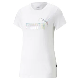 Camiseta de Manga Corta Mujer Puma Ess+ Nova Shine Blanco de Puma, Mujer - Ref: S64109000, Precio: 20,18 €, Descuento: %