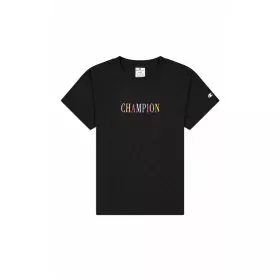 Camiseta de Manga Corta Mujer Champion Crewneck Croptop Negro de Champion, Mujer - Ref: S64109010, Precio: 19,12 €, Descuento: %