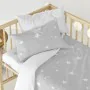 Fitted sheet HappyFriday BASIC KIDS White Grey 70 x 140 x 14 cm Stars by HappyFriday, Sheets and pillowcases - Ref: D1611688,...