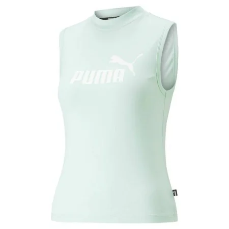 T-Shirt para Mulher sem Mangas Puma Slim Logo Tank Água-marinha de Puma, Mulher - Ref: S64109039, Preço: 19,60 €, Desconto: %