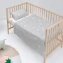 Conjunto de Lençóis HappyFriday Basic Kids Little star Cinzento Berço de Bebé 2 Peças de HappyFriday, Roupa de cama para berç...