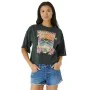 Camisola de Manga Curta Mulher Rip Curl Barrelled Heritage Preto de Rip Curl, Mulher - Ref: S64109046, Preço: 23,80 €, Descon...