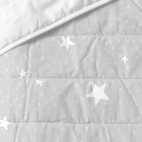 Bedspread (quilt) HappyFriday BASIC KIDS Grey 100 x 130 cm Baby Crib by HappyFriday, Blankets and bedcovers - Ref: D1611699, ...