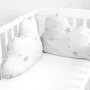 Cot protector HappyFriday Basic Kids Little star Grey 60 x 40 cm by HappyFriday, Bed accessories - Ref: D1611700, Price: 13,8...