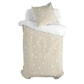 Parure de couette HappyFriday Basic Kids Beige Lit 1 persone 2 Pièces de HappyFriday, Couettes et housses de couette - Réf : ...