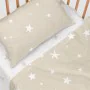 Conjunto de Lençóis HappyFriday Basic Kids Little star Bege Berço de Bebé 2 Peças de HappyFriday, Roupa de cama para berços -...