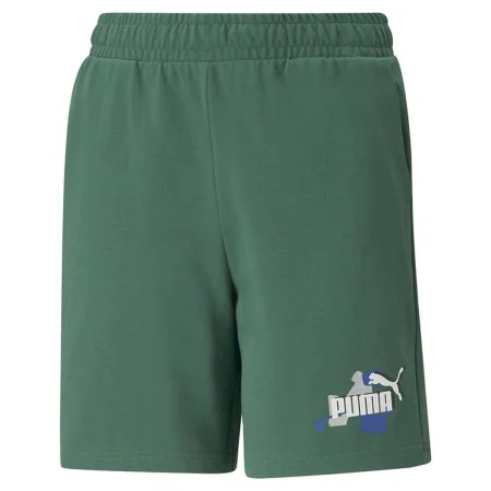 Short de Sport pour Enfants Puma Puma Essentials+ Street Art Vert de Puma, Garçon - Réf : S64109285, Prix : 24,72 €, Remise : %