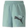 Pantaloni Corti Sportivi da Uomo Puma Ess+ Logo Power Cat For All Time Acquamarina Azzurro Verde di Puma, Uomo - Rif: S641093...