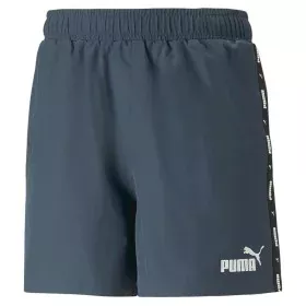 Short de Sport pour Homme Puma Ess+ Tape Gris foncé Bleu foncé de Puma, Homme - Réf : S64109332, Prix : 25,58 €, Remise : %