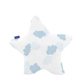 Almofada HappyFriday Basic Azul Estrela Nuvens 50 x 50 cm de HappyFriday, Almofadas - Ref: D1611729, Preço: 10,51 €, Desconto: %