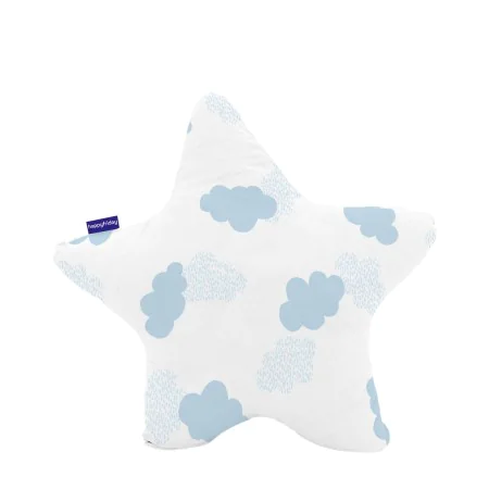 Cushion HappyFriday Basic Blue Star Clouds 50 x 50 cm by HappyFriday, Back & Body Pillows - Ref: D1611729, Price: 10,73 €, Di...