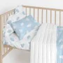 Paracolpi per culla HappyFriday Basic Kids Clouds Azzurro 60 x 40 cm di HappyFriday, Accessori per letti - Rif: D1611731, Pre...