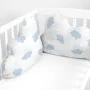 Paracolpi per culla HappyFriday Basic Kids Clouds Azzurro 60 x 40 cm di HappyFriday, Accessori per letti - Rif: D1611731, Pre...