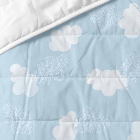 Bedspread (quilt) HappyFriday BASIC KIDS Blue 100 x 130 cm Baby Crib by HappyFriday, Blankets and bedcovers - Ref: D1611732, ...