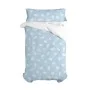 Duvet cover set HappyFriday Basic Kids Blue Single 2 Pieces by HappyFriday, Quilts and quilt covers - Ref: D1611733, Price: 4...