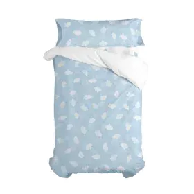 Parure de couette HappyFriday Basic Kids Bleu Lit 1 persone 2 Pièces de HappyFriday, Couettes et housses de couette - Réf : D...