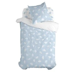 Parure de couette HappyFriday Basic Kids Bleu Lit 1 persone 2 Pièces de HappyFriday, Couettes et housses de couette - Réf : D...