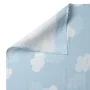 Jeu de draps HappyFriday Basic Kids Clouds Bleu 2 Pièces de HappyFriday, Linge de lit pour berceaux - Réf : D1611736, Prix : ...