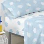 Drap housse HappyFriday BASIC KIDS Bleu 90 x 200 x 32 cm de HappyFriday, Draps et taies d'oreiller - Réf : D1611740, Prix : 2...