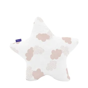 Cushion HappyFriday Basic Pink Star Clouds 50 x 50 cm by HappyFriday, Back & Body Pillows - Ref: D1611754, Price: 10,51 €, Di...