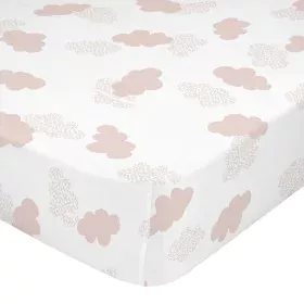 Fitted sheet HappyFriday BASIC KIDS Pink 105 x 200 x 32 cm by HappyFriday, Sheets and pillowcases - Ref: D1611765, Price: 25,...