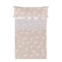 Conjunto de Lençóis HappyFriday Basic Kids Clouds Cor de Rosa Solteiro 180 x 270 cm 2 Peças de HappyFriday, Lençóis e capas d...