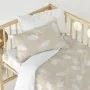 Drap housse HappyFriday BASIC KIDS Blanc Beige 70 x 140 x 14 cm Nuages de HappyFriday, Draps et taies d'oreiller - Réf : D161...