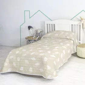 Bedspread (quilt) HappyFriday BASIC KIDS Beige 180 x 260 cm by HappyFriday, Blankets and bedcovers - Ref: D1611797, Price: 62...