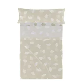 Juego de Sábanas HappyFriday Basic Kids Clouds Beige Cama de 80/90 2 Piezas de HappyFriday, Sábanas y fundas de almohada - Re...