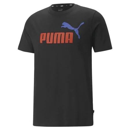 T-shirt à manches courtes homme Puma Essentials + 2 Col Logo Noir de Puma, Homme - Réf : S64109767, Prix : 19,60 €, Remise : %