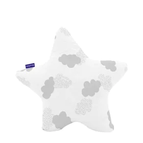 Cushion HappyFriday Basic Grey Star Clouds 50 x 50 cm by HappyFriday, Back & Body Pillows - Ref: D1611808, Price: 10,51 €, Di...