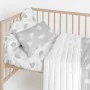 Paracolpi per culla HappyFriday Basic Kids Clouds Grigio 60 x 40 cm di HappyFriday, Accessori per letti - Rif: D1611810, Prez...