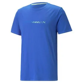 Men’s Short Sleeve T-Shirt Puma Run Favorite Logo Blue by Puma, Men - Ref: S64109813, Price: 28,25 €, Discount: %