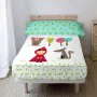 Jeu de draps HappyFriday Mr Fox Grandma Multicouleur Lit 1 persone 2 Pièces de HappyFriday, Draps et taies d'oreiller - Réf :...