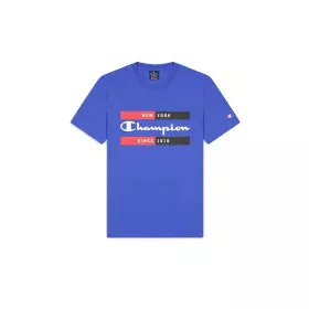 Camiseta de Manga Corta Hombre Champion Crewneck Azul de Champion, Hombre - Ref: S64109830, Precio: 21,13 €, Descuento: %