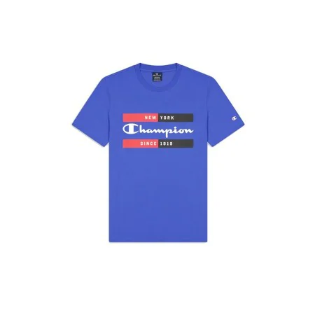 T-shirt à manches courtes homme Champion Crewneck Bleu de Champion, Homme - Réf : S64109830, Prix : 21,13 €, Remise : %